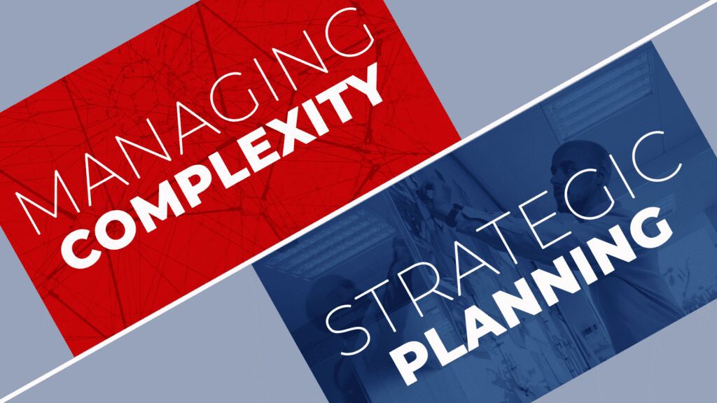Managing complexity and strategic planning graphic.